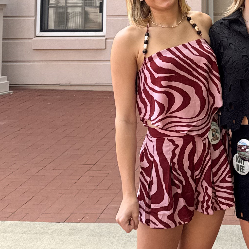 Anthropologie zebra stripe set