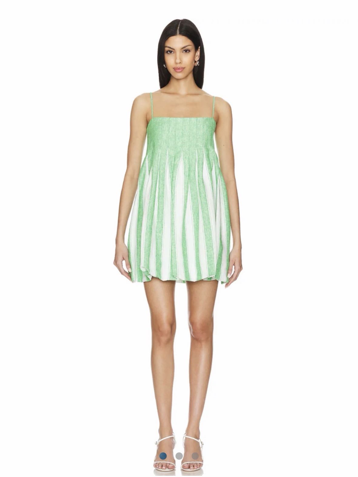 Green mini dress