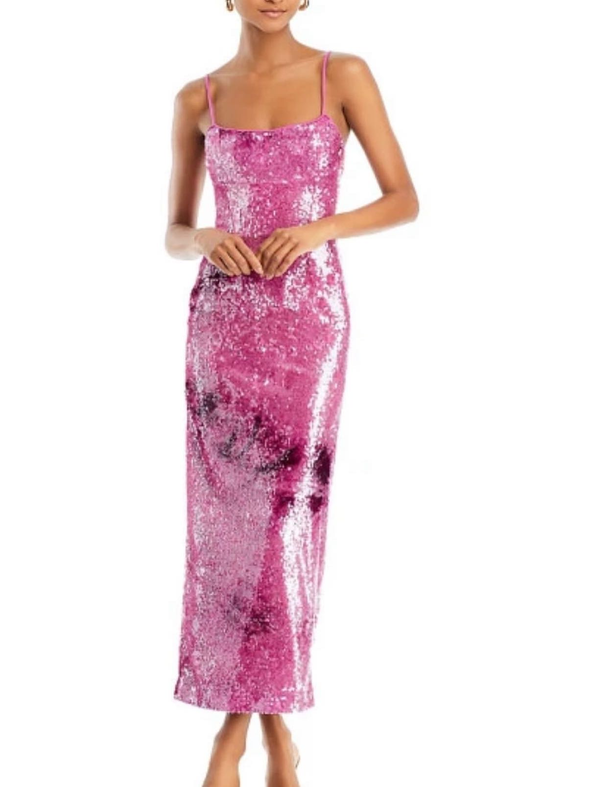 Pink Sequin Maxi Dress
