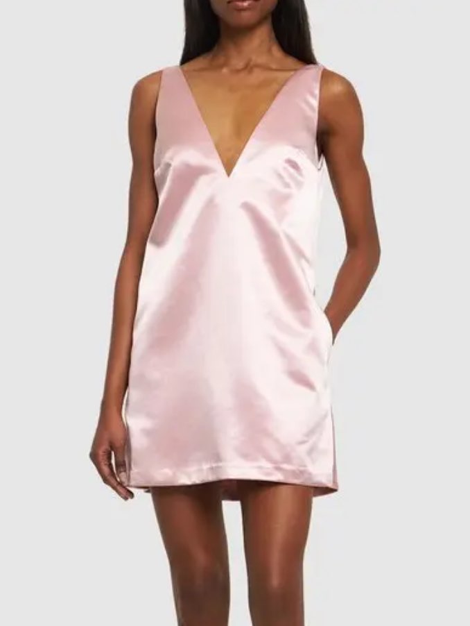 Staud Pink Mini Dress