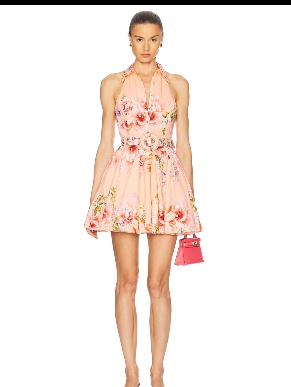 Floral Halter Mini Dress