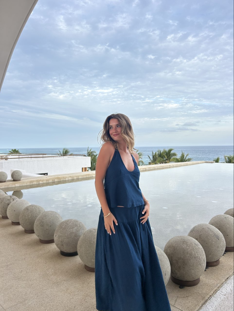 Aqua Halter two piece set