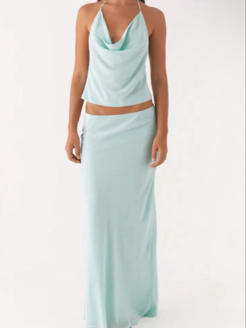 Peppermayo backless maxi skirt set
