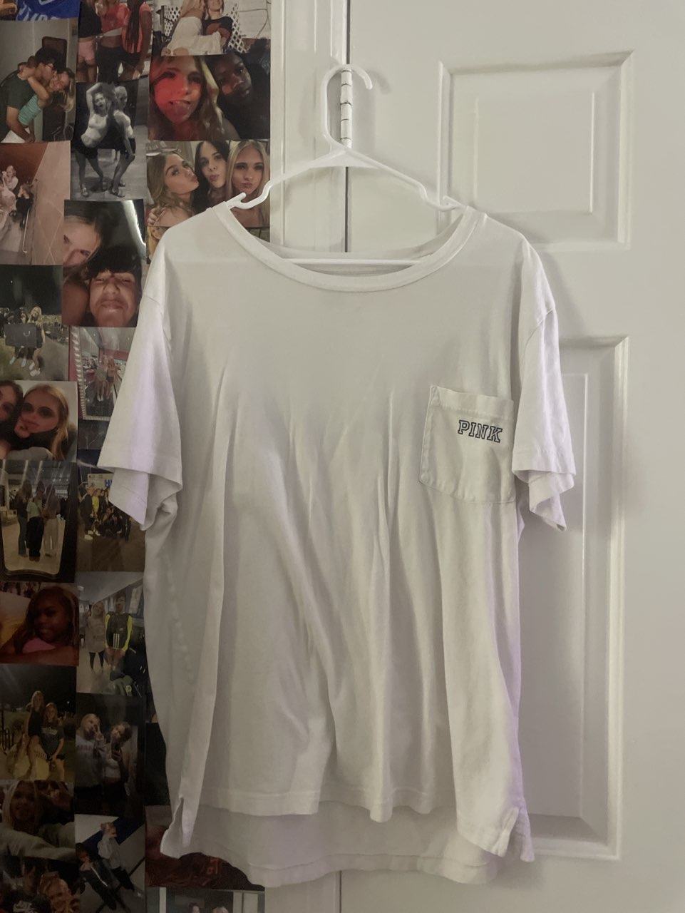 White PINK Graphic T-Shirt
