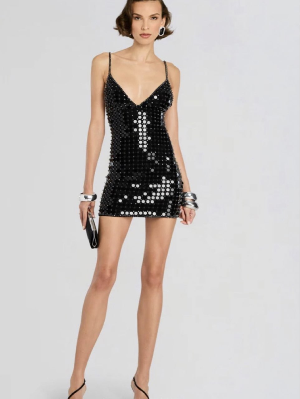 Embellished Mini Dress
