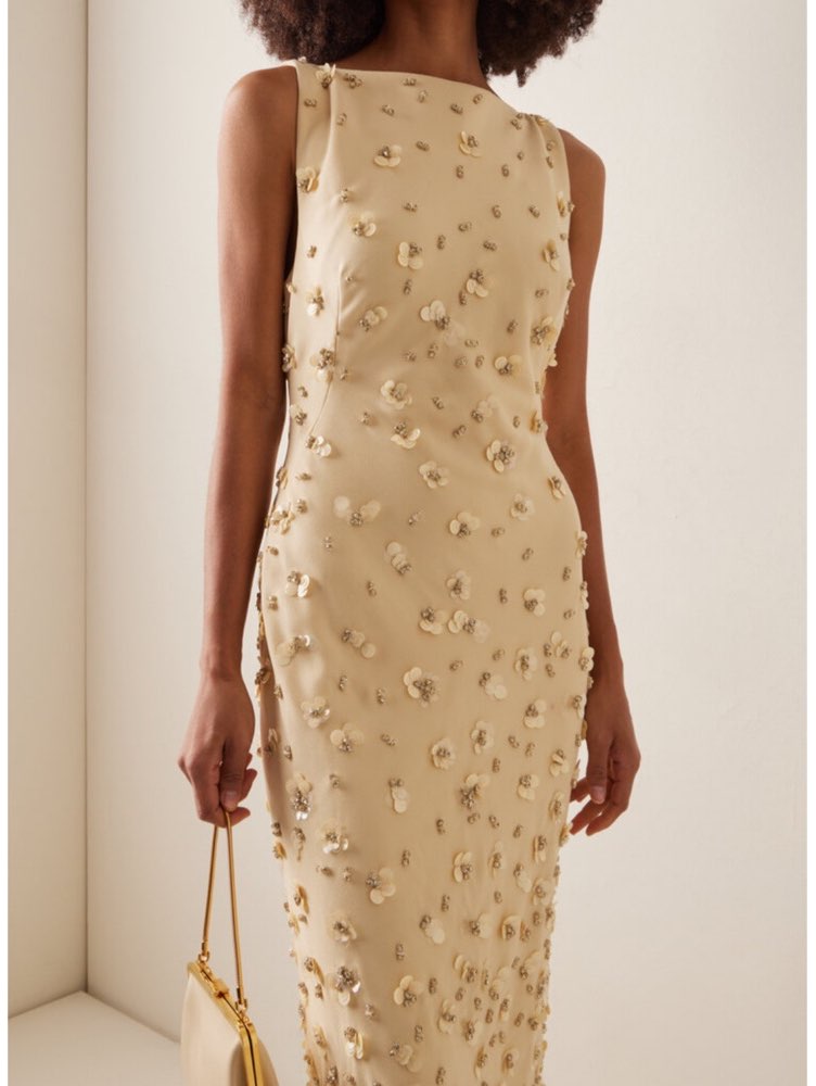 Embellished Column Gown