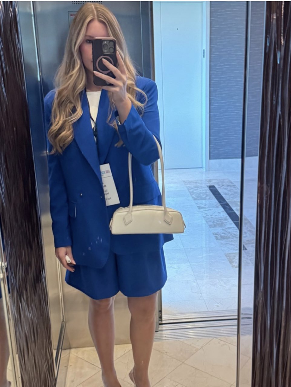 Royal Blue Blazer and Shorts Set