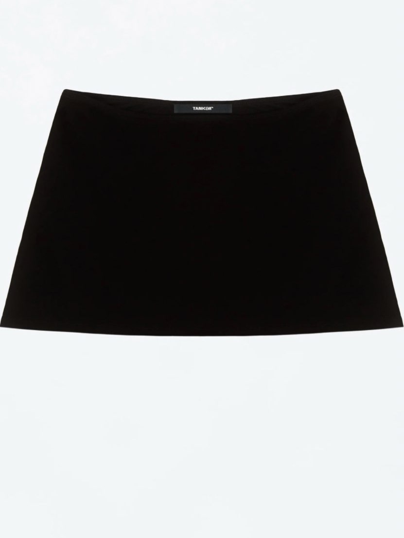 Black A-Line Mini Skirt
