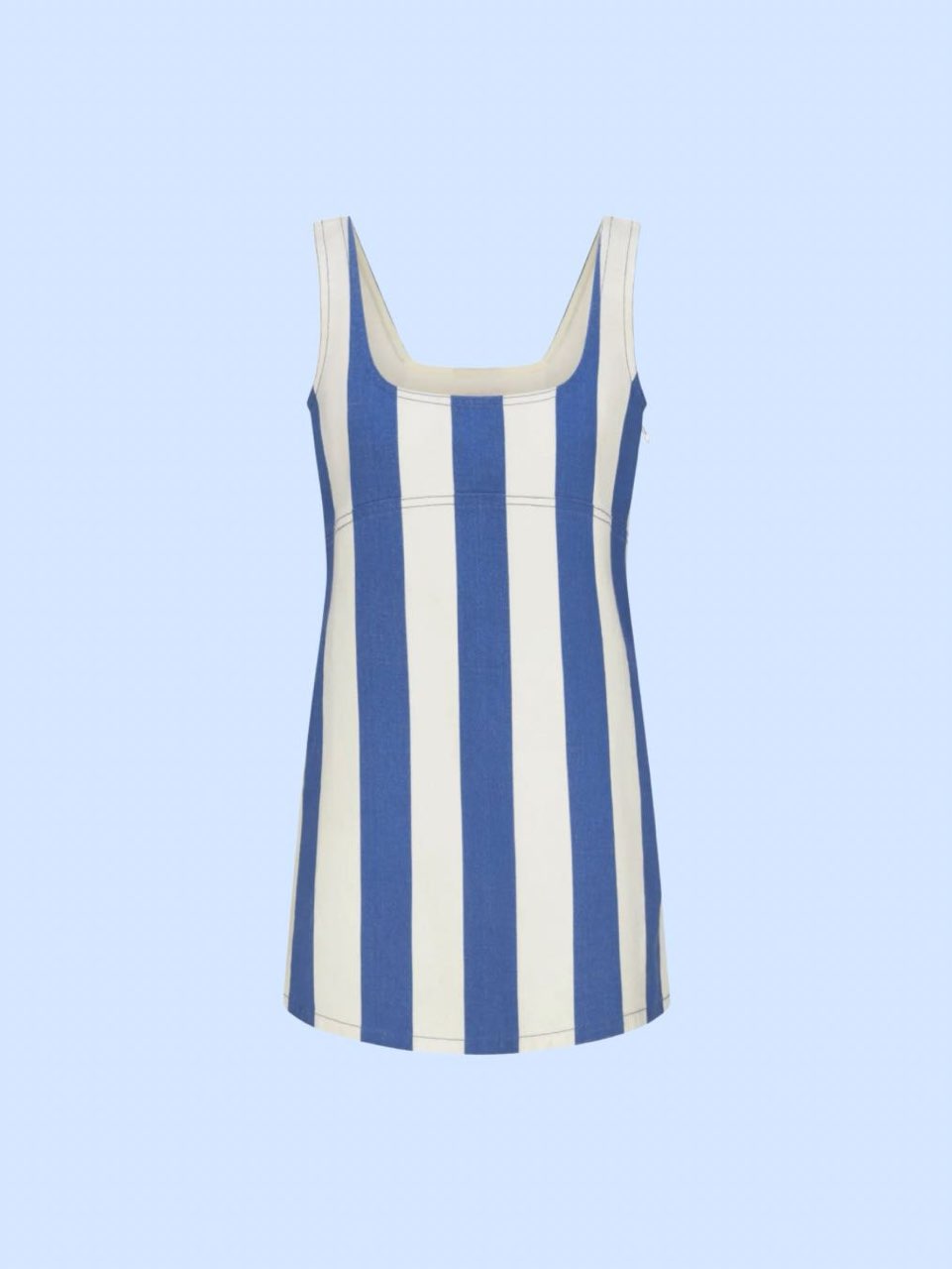 Cocolillies blue striped mini dress