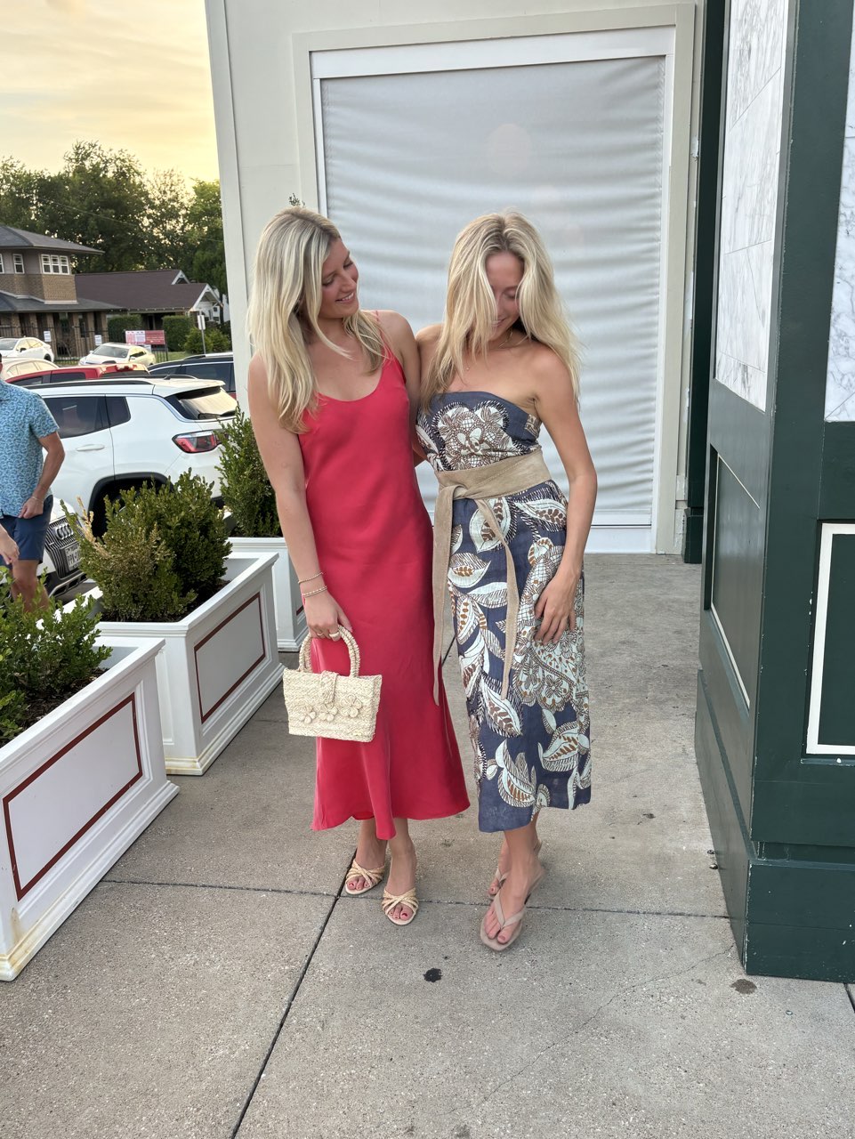 Jcrew red midi dress