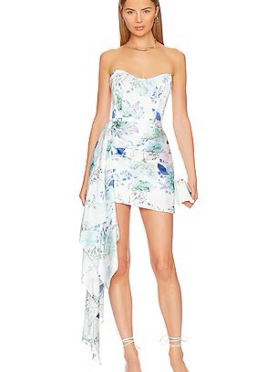Chasing Dawn Dress in Blue Garden