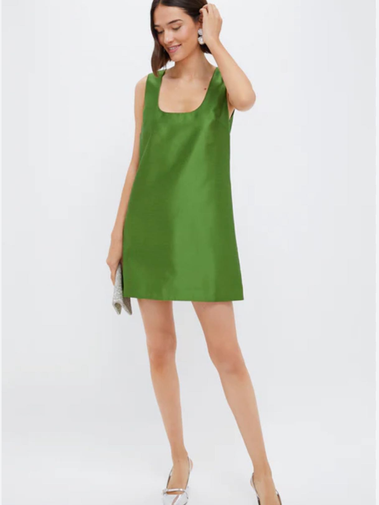 Tuckernuck Green Silk Dress