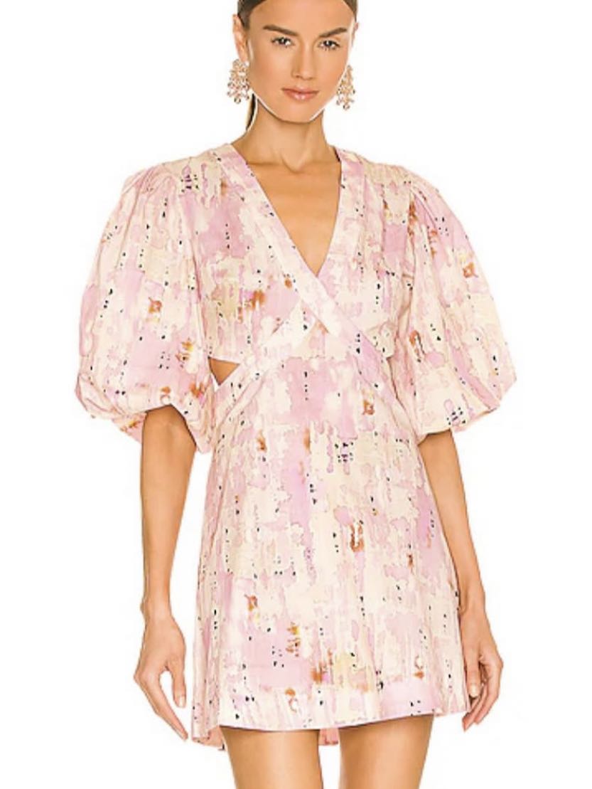 Alexis mini puff sleeve dress
