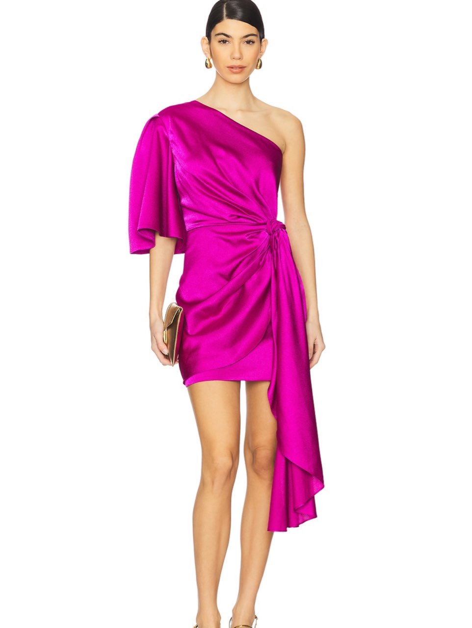 Solace London magenta dress