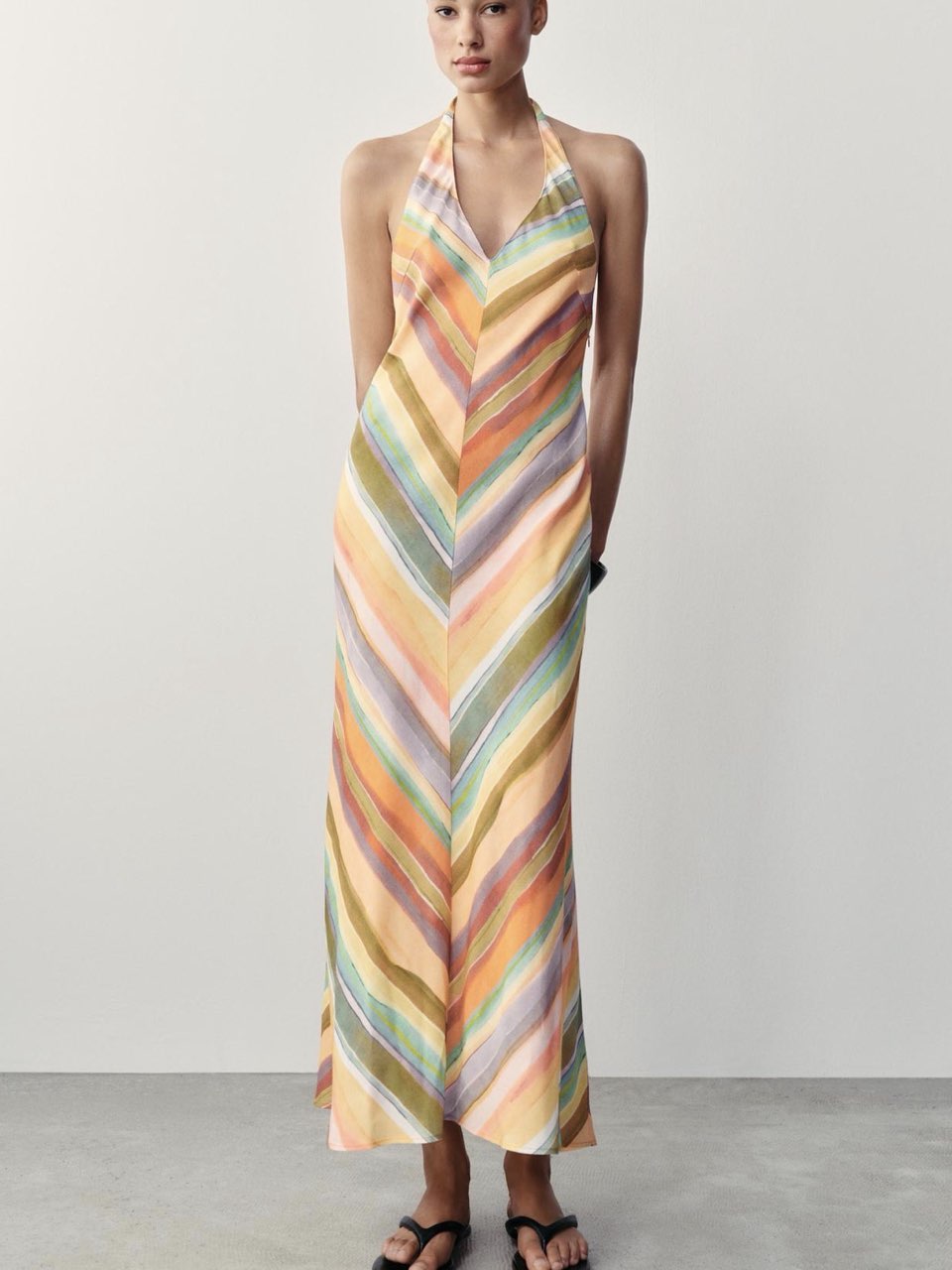 Striped Long Dress