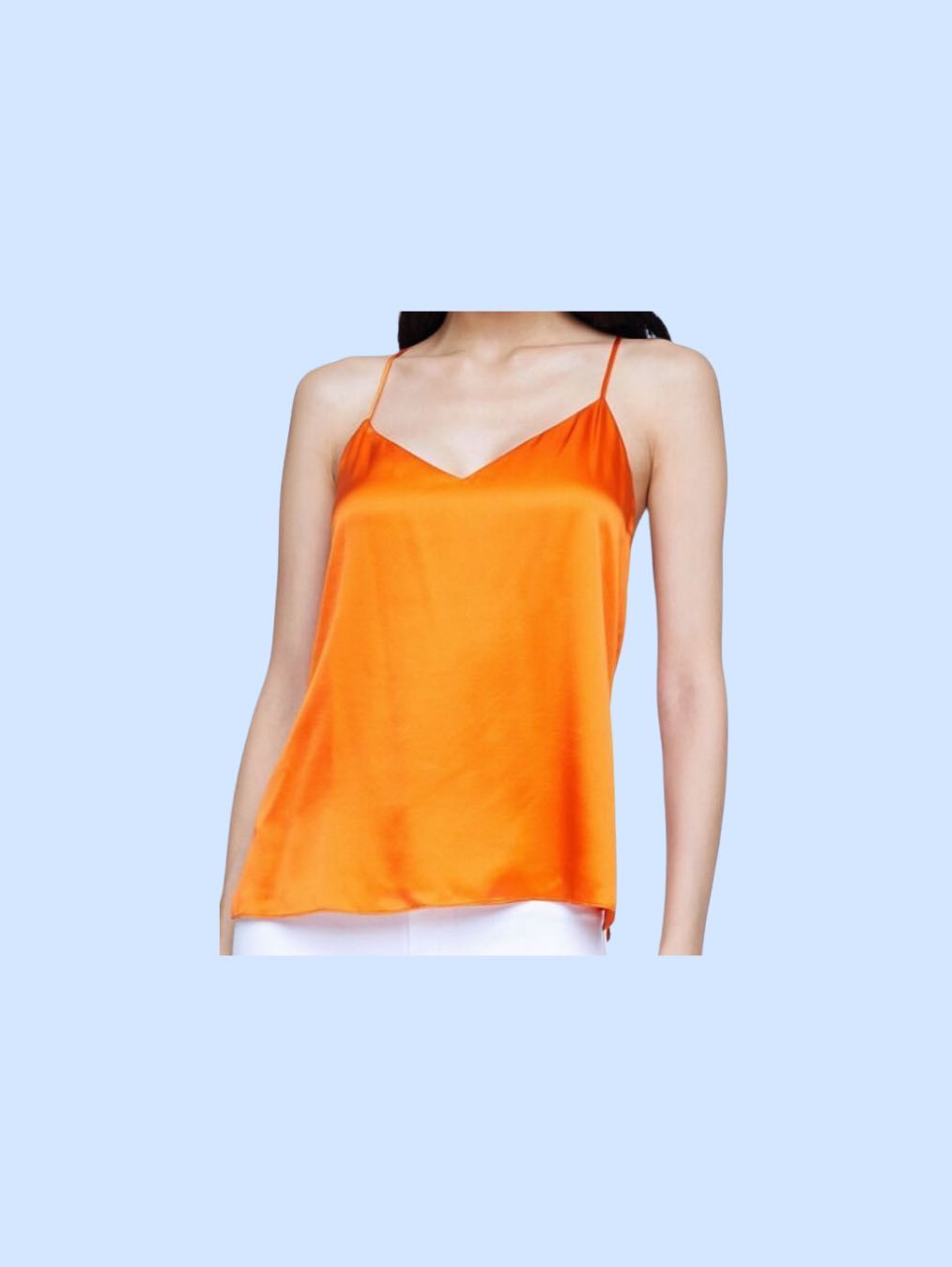 orange satin L’agence top!
