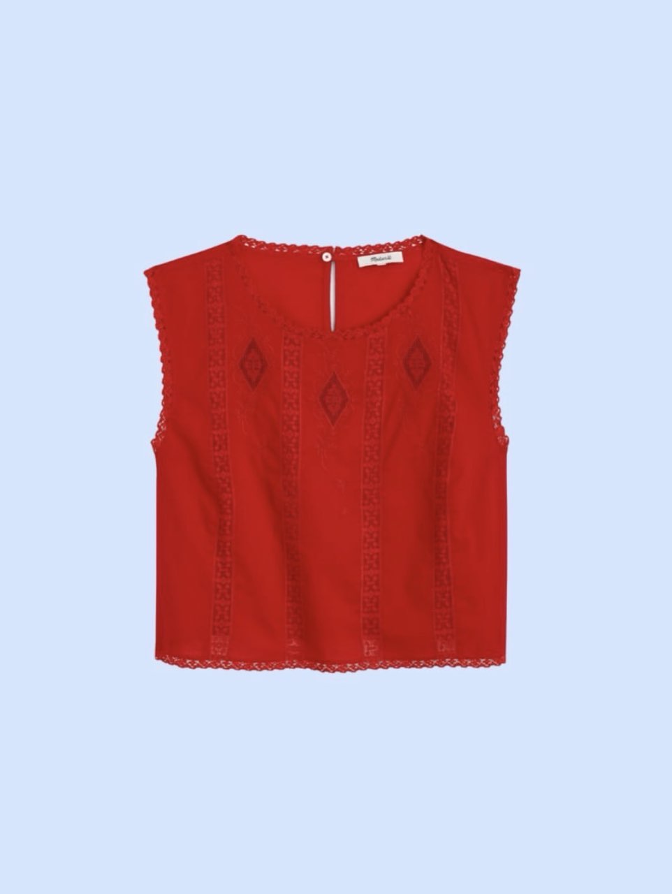 Madewell red top