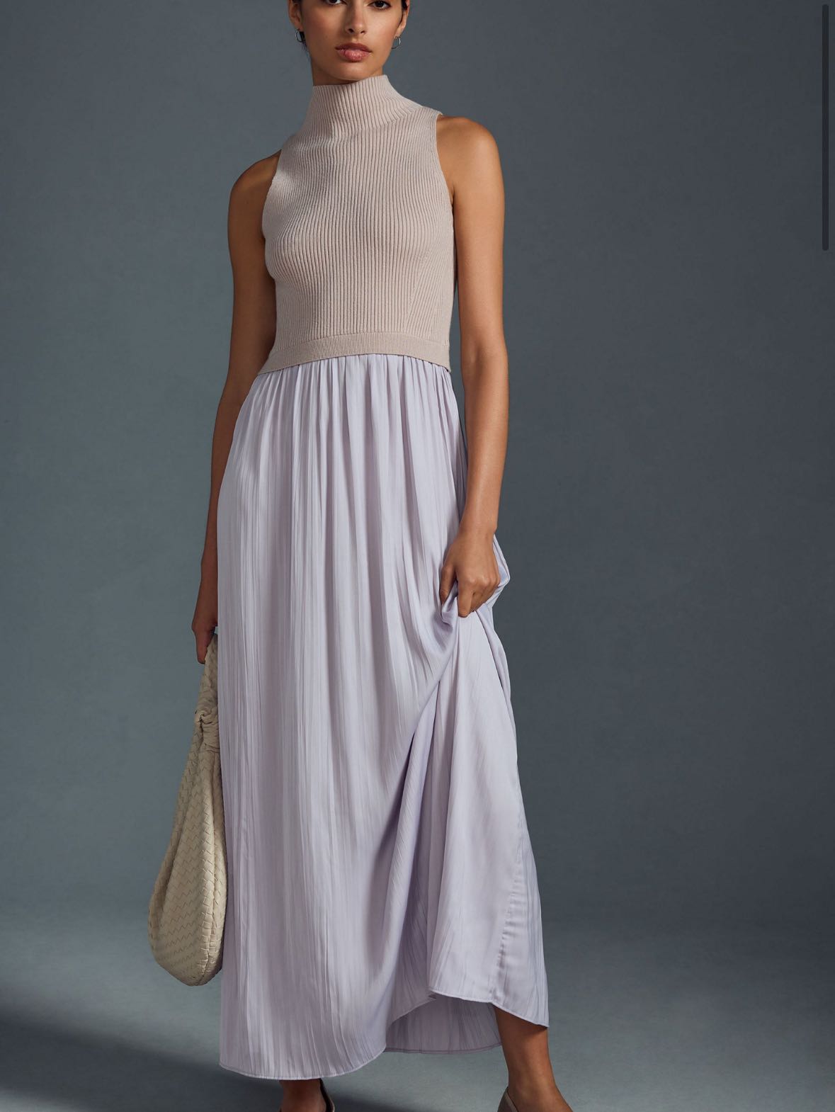 Anthropology, purple maxi dress