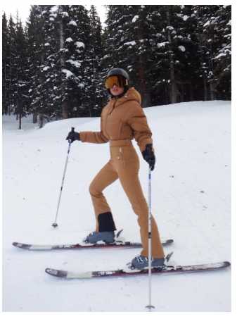 Camel Puffer Ski Jumpsuit