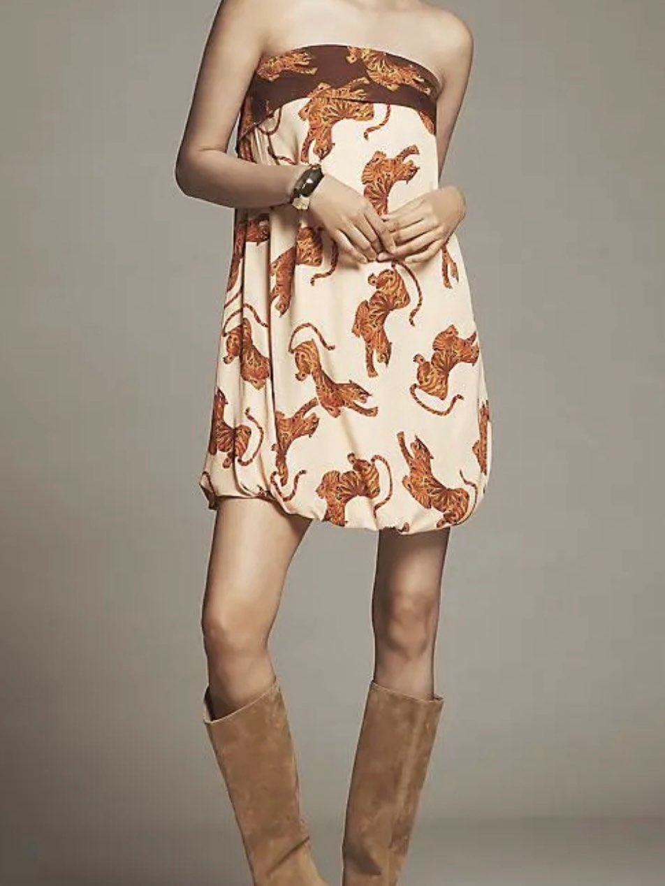 Farm Rio x Anthropologie Tiger Mini Dress