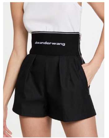 Alexander Wang High-Waisted Pleated Shorts