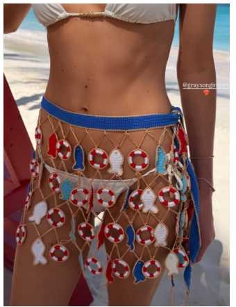 Nautical Crochet Fishnet Beach Skirt