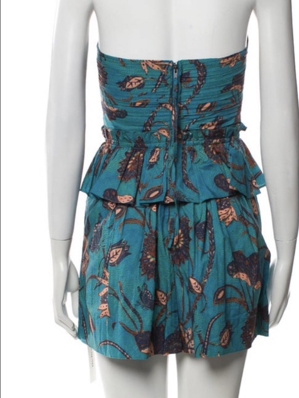 Floral Strapless Mini Dress