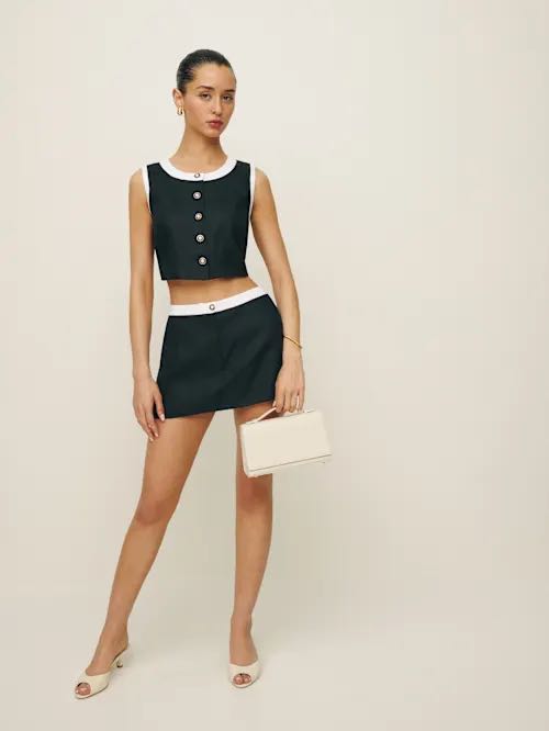 Reformation Roxy Linen Two Piece