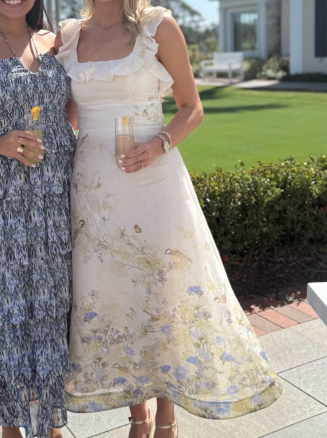 Floral Ruffle Midi Dress