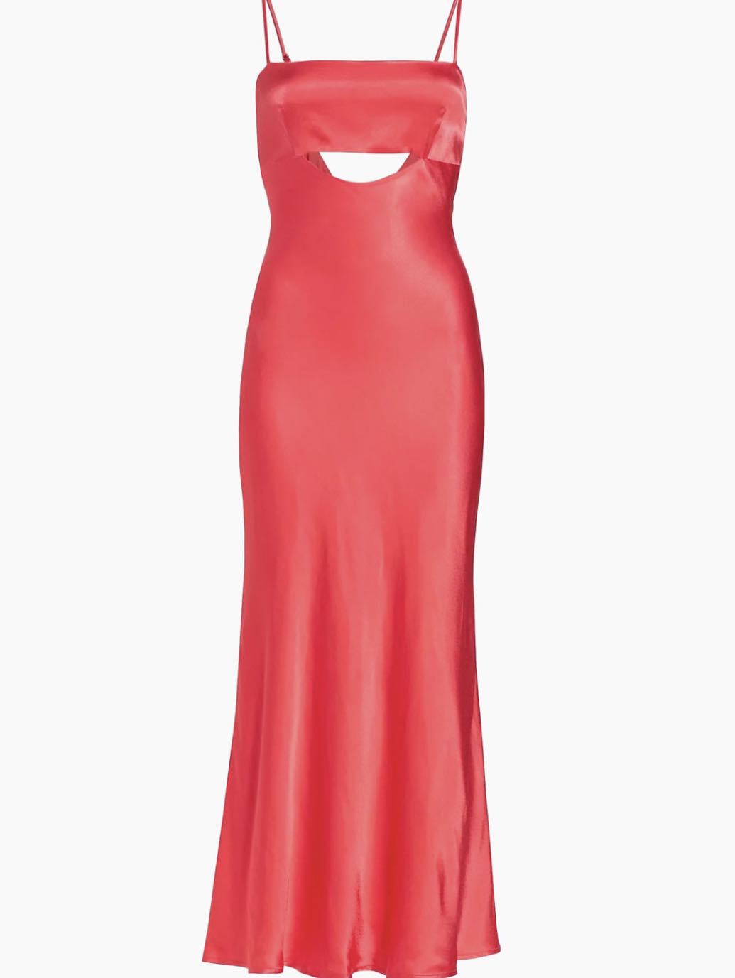 ASTR Bellerose Cut-Out Satin dress