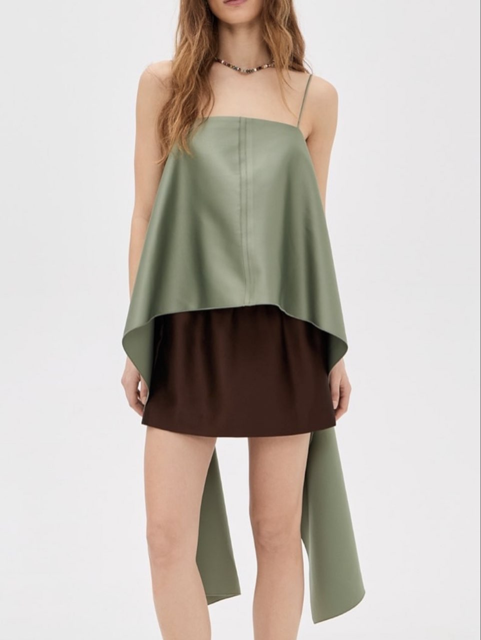 Draped Square-Neck Cami Top