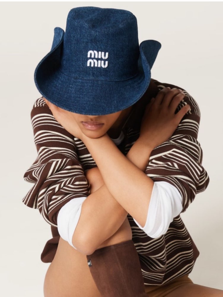 Miu Miu Denim Cowboy Hat