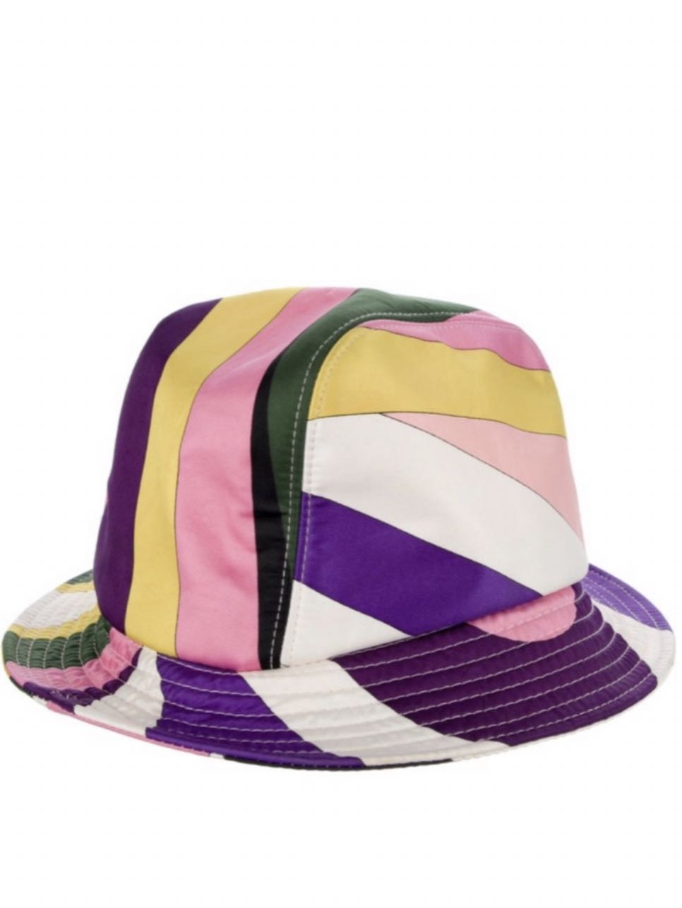 Multicolor Patchwork Bucket Hat