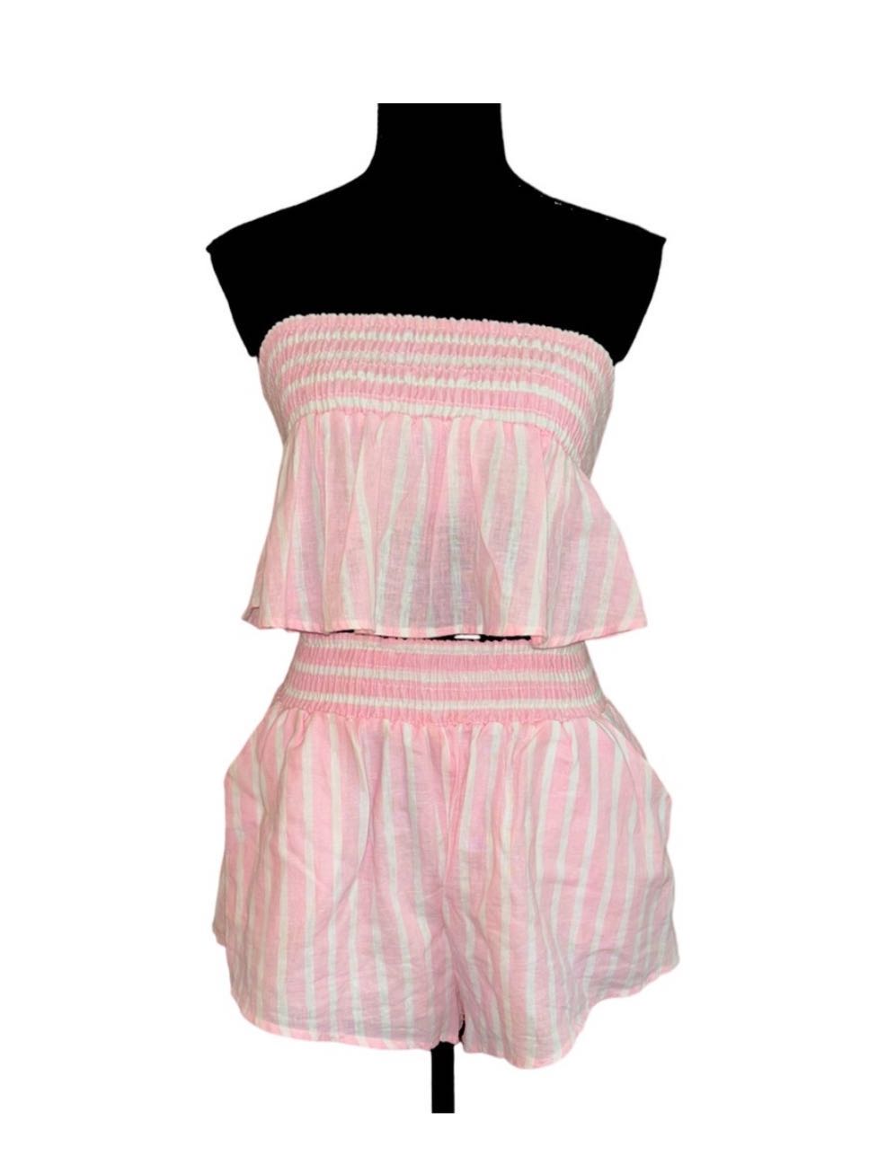 Striped Shorts Set