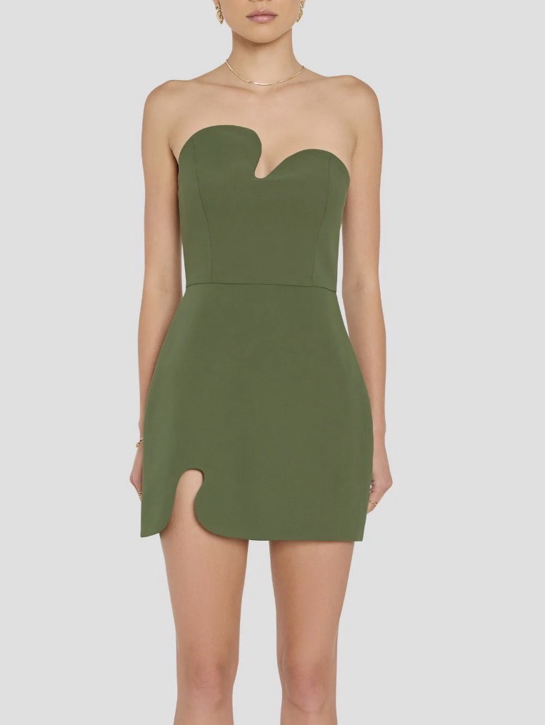 Amanda Uprichard Green Mini Dress