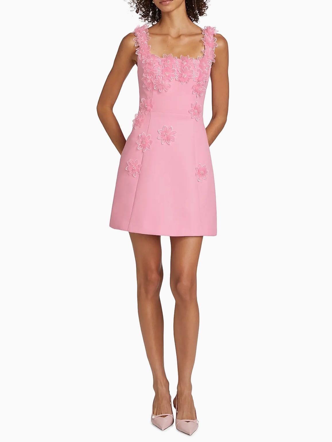 Bruges Floral Appliqué Minidress