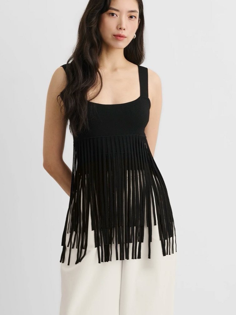 Amaris Tank Top with Fringe