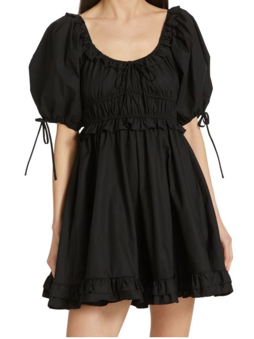 Black mini dress