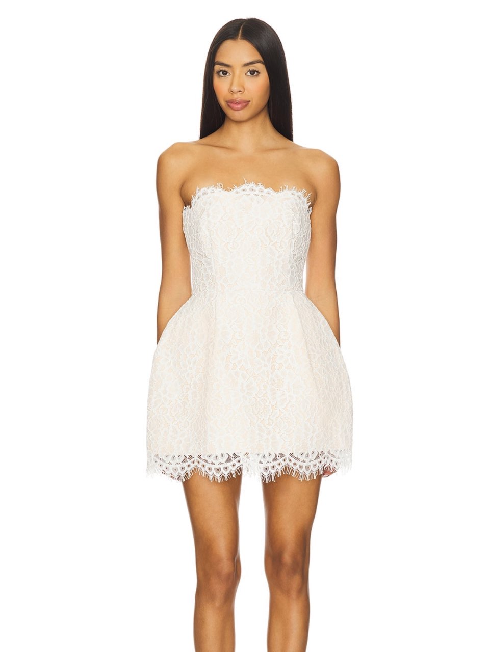White Lace Cocktail Dress