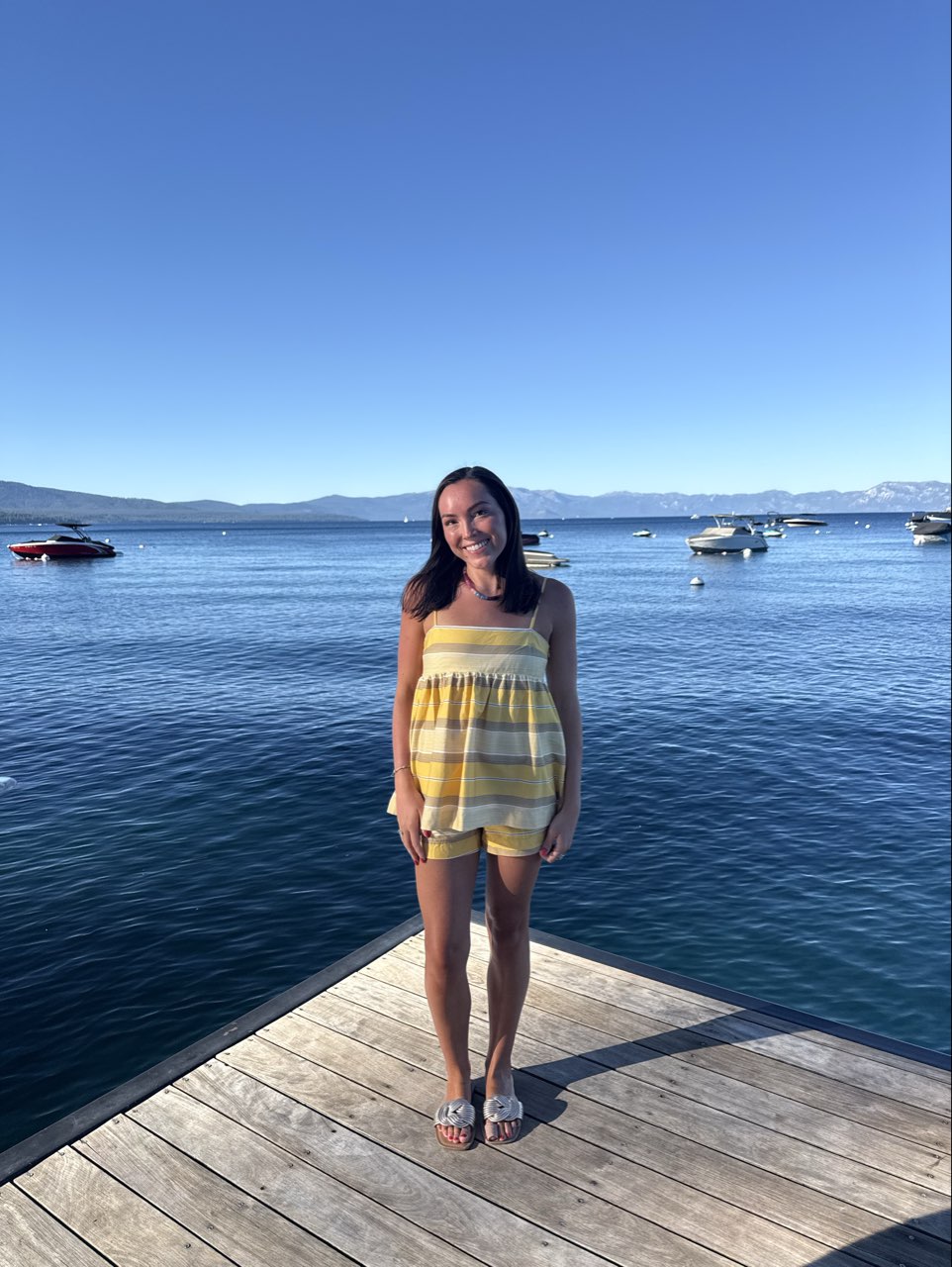 Striped Yellow Romper