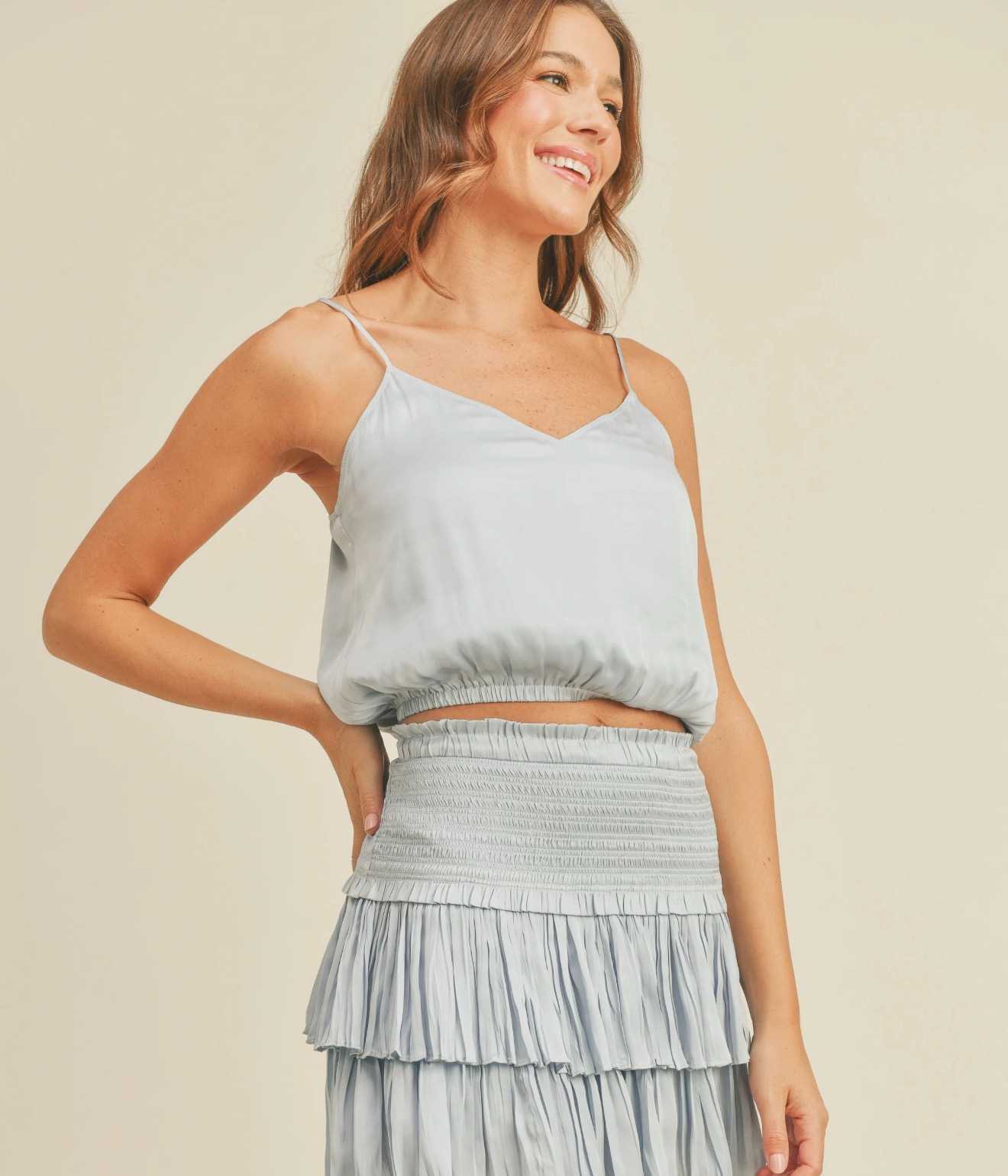 Reset By Jane Light Blue Cami Tank
