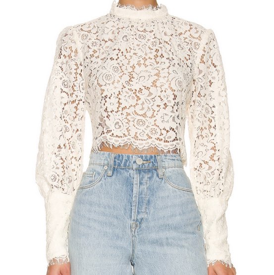 Bardot Lace Top