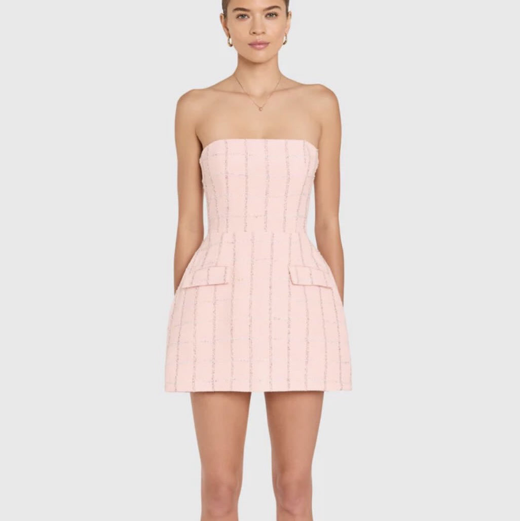 Amanda Uprichard Light pink mini dress