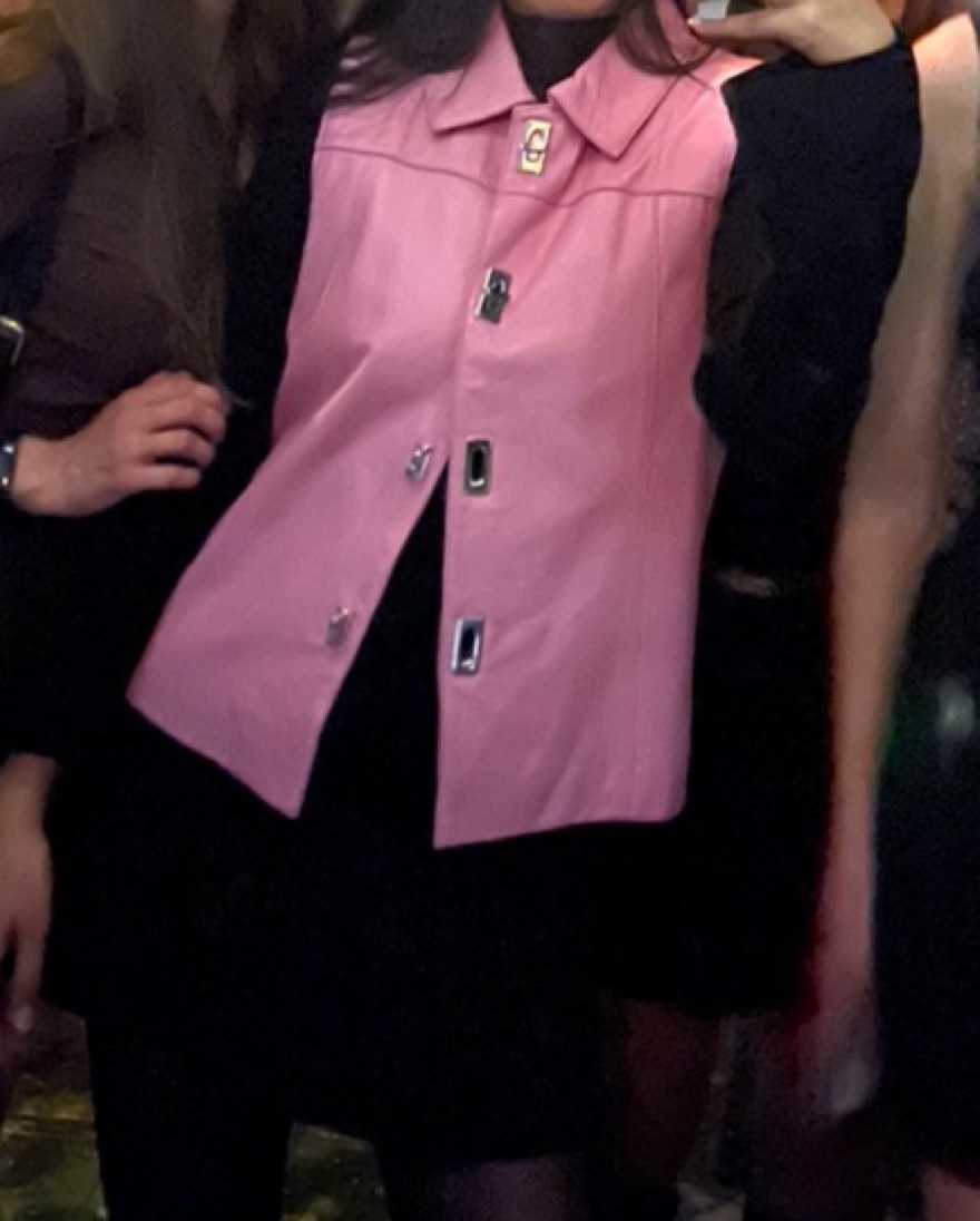 Vintage - Unknown Vintage Pink Lambskin Vest