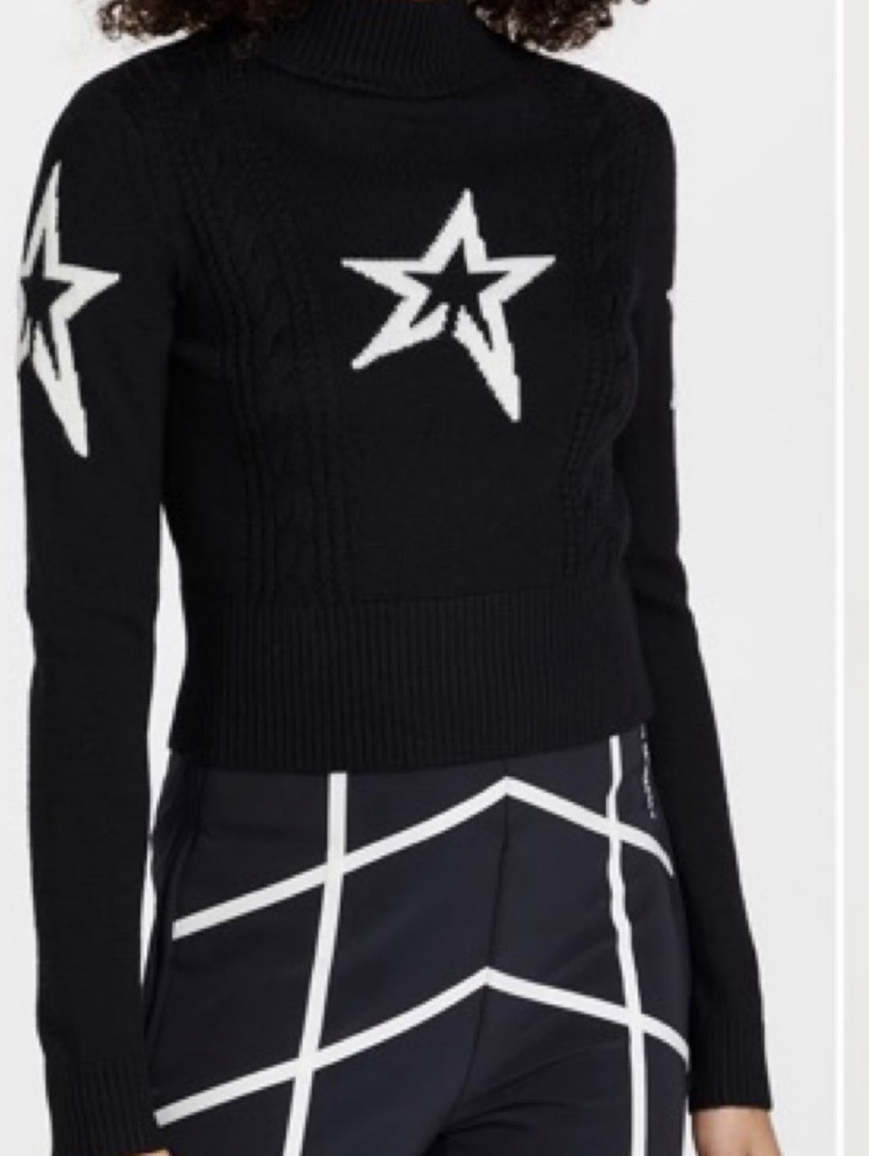 Perfect Moment Star Print Turtleneck Sweater