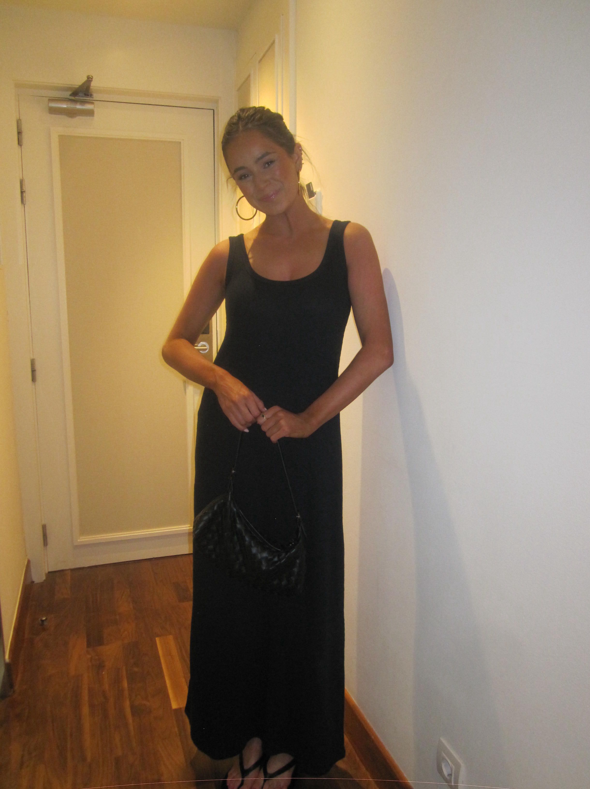 Black maxi dress