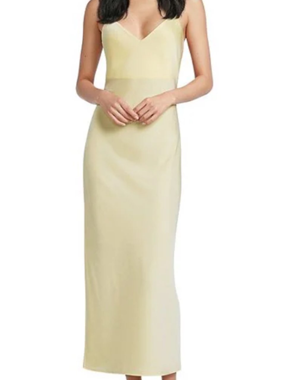 Yellow Midi Slip Dress