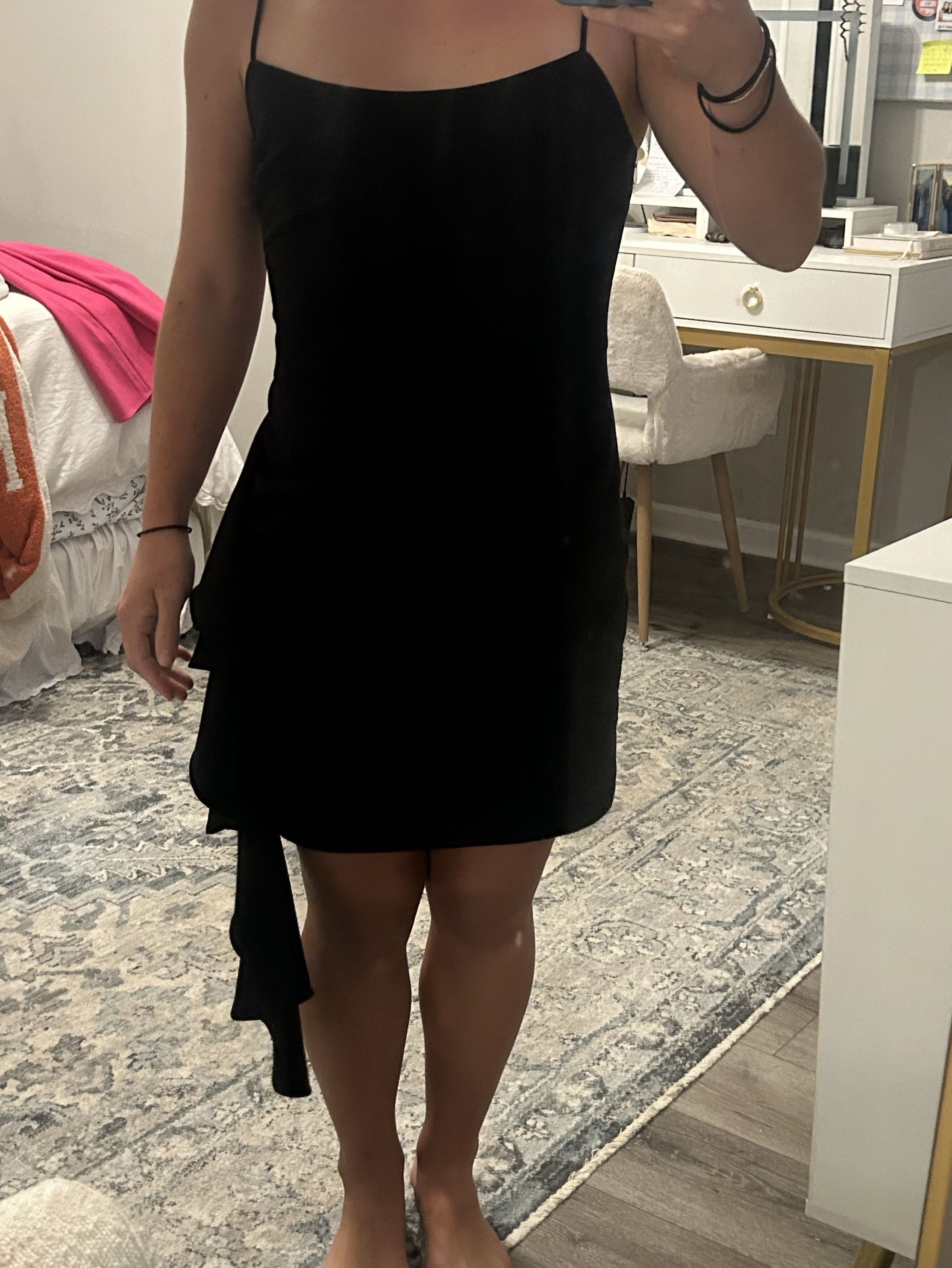 Black mini dress