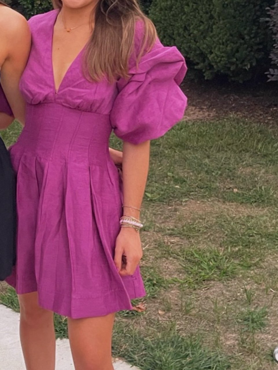 AJE Adelie Puff Sleeve dress