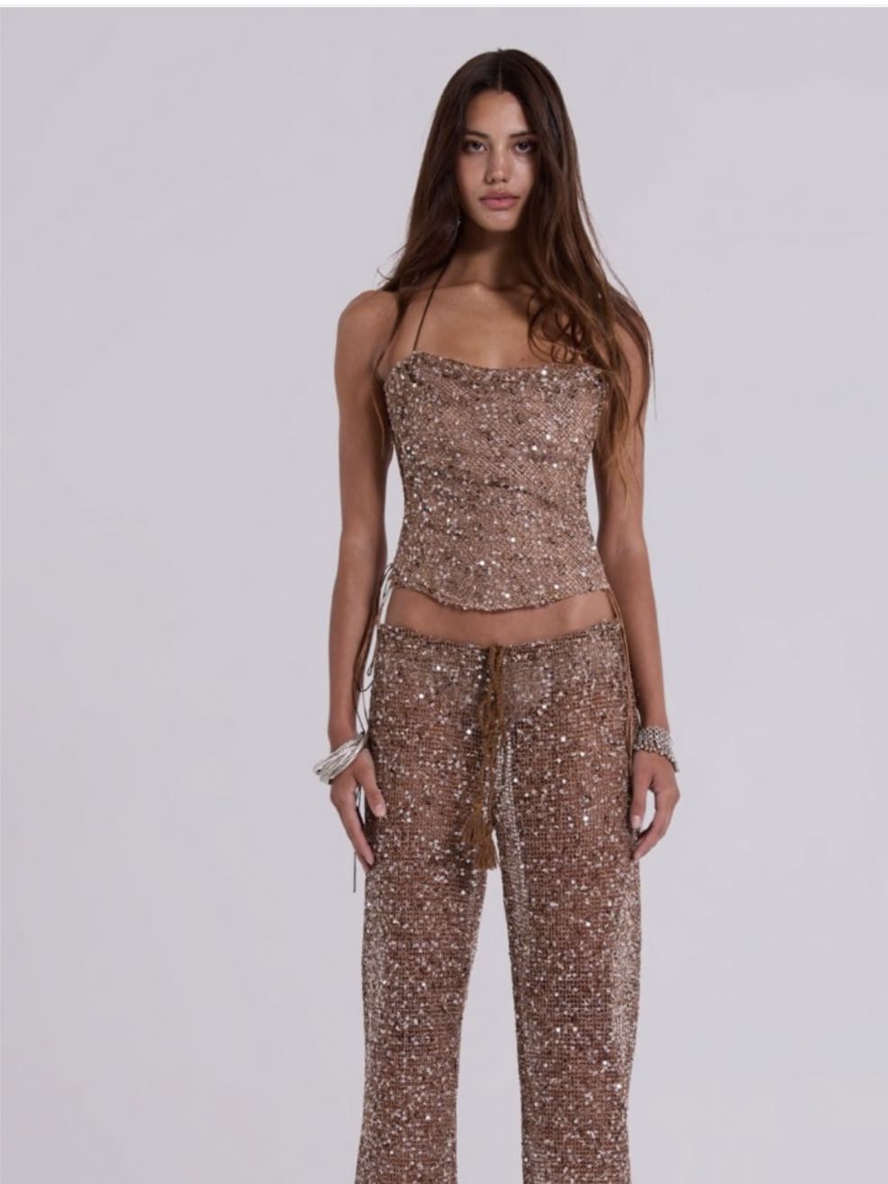 Sequin Corset Top